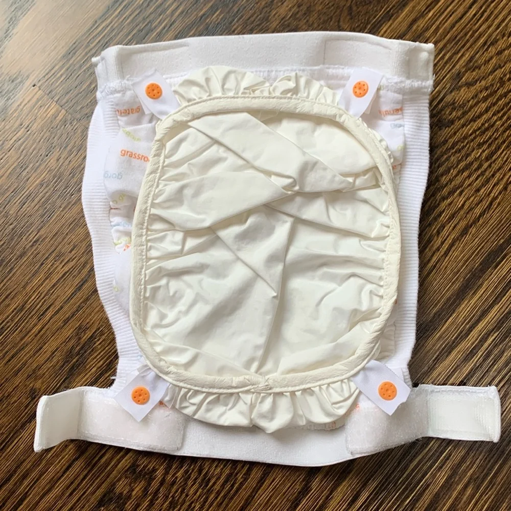 G Orange Logo White & Orange Kids Diaper Covers - Pair